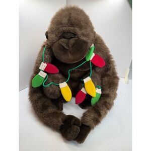 Vintage Commonwealth Plush Gorilla Brown Ape Stuffed Animal